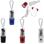 KH2464 Earbuds With Flashlight And Custom Imprint